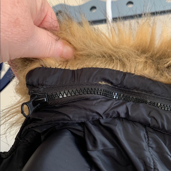 ZeroXposur Black Puffer Jacket with Tan Faux Fur Hood - Picture 7 of 12